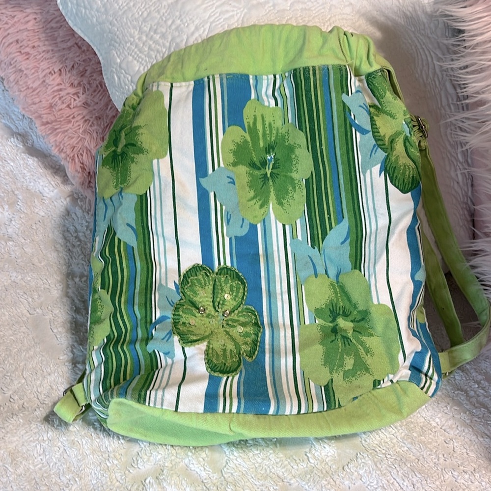 Canvas Tropical Back Pack - Picture 5 of 9